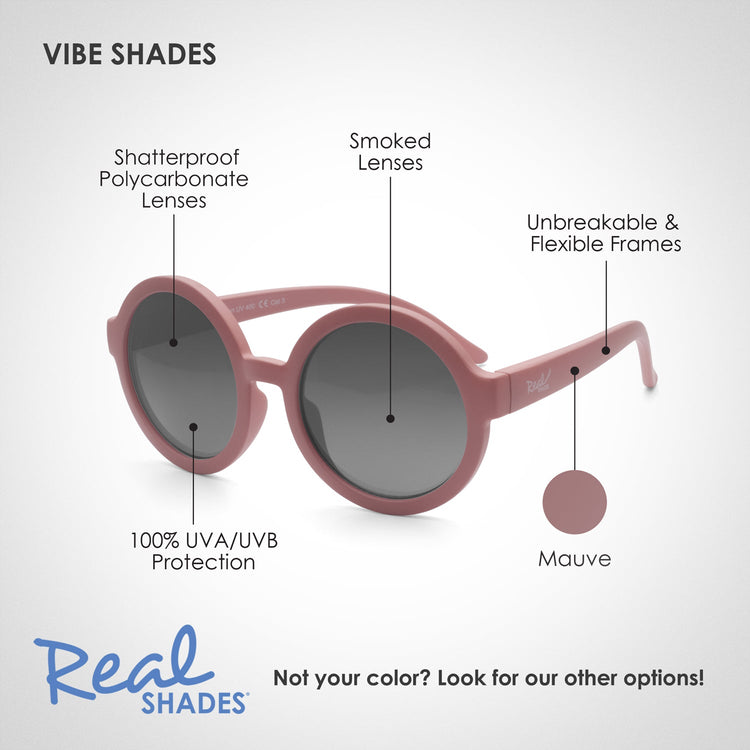 REAL SHADES. Vibe sunglasses for Toddlers Mauve