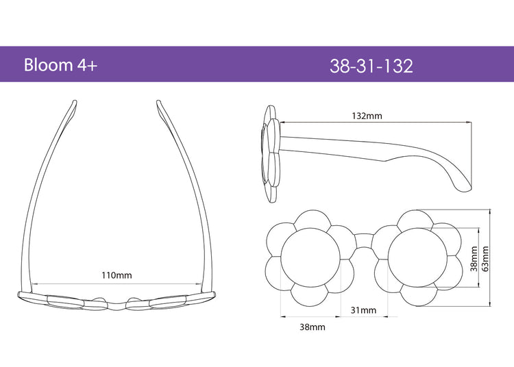 REAL SHADES. Bloom sunglasses for Kids Pancake Batter