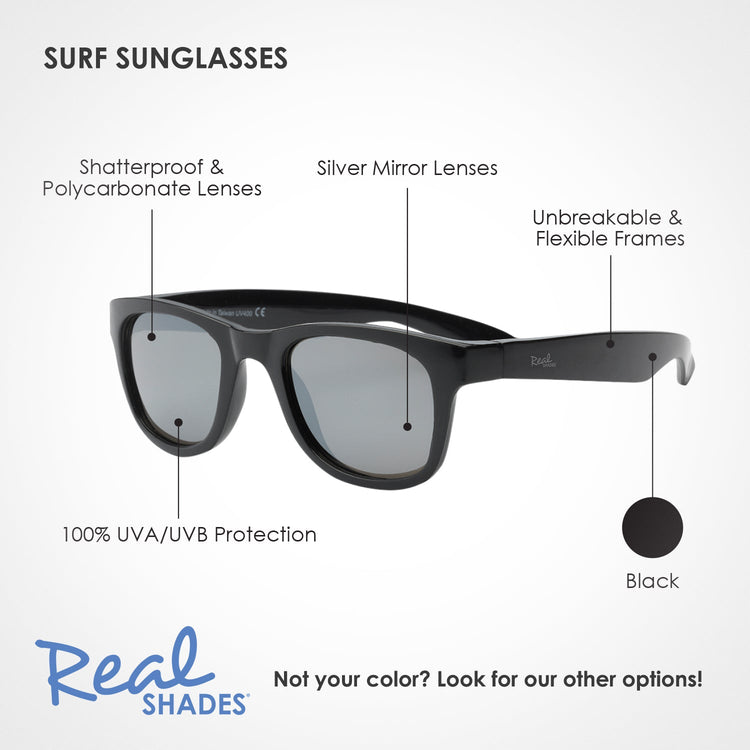 REAL SHADES. Surf sunglasses for Kids Black