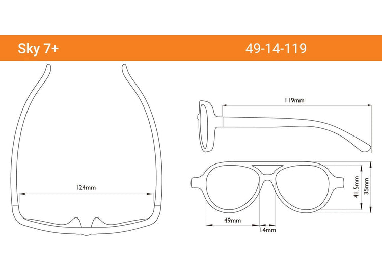 REAL SHADES. Sky sunglasses for Youth Aqua