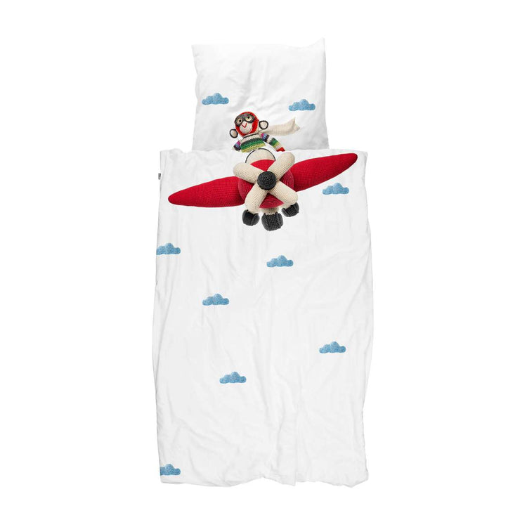 SNURK. Duvet cover set Monkey Pilot 160Χ220 - 50Χ70