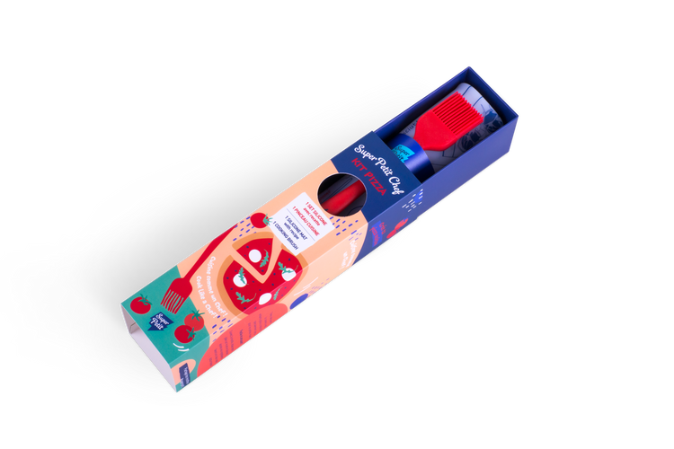 SUPER PETIT. Σουπλά σιλικόνης παρασκευής Pizza με αξεσουάρ