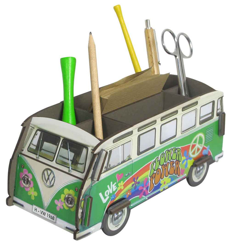 WERKHAUS. Pencil box bus "VW T1 Hippie" (multicolour)